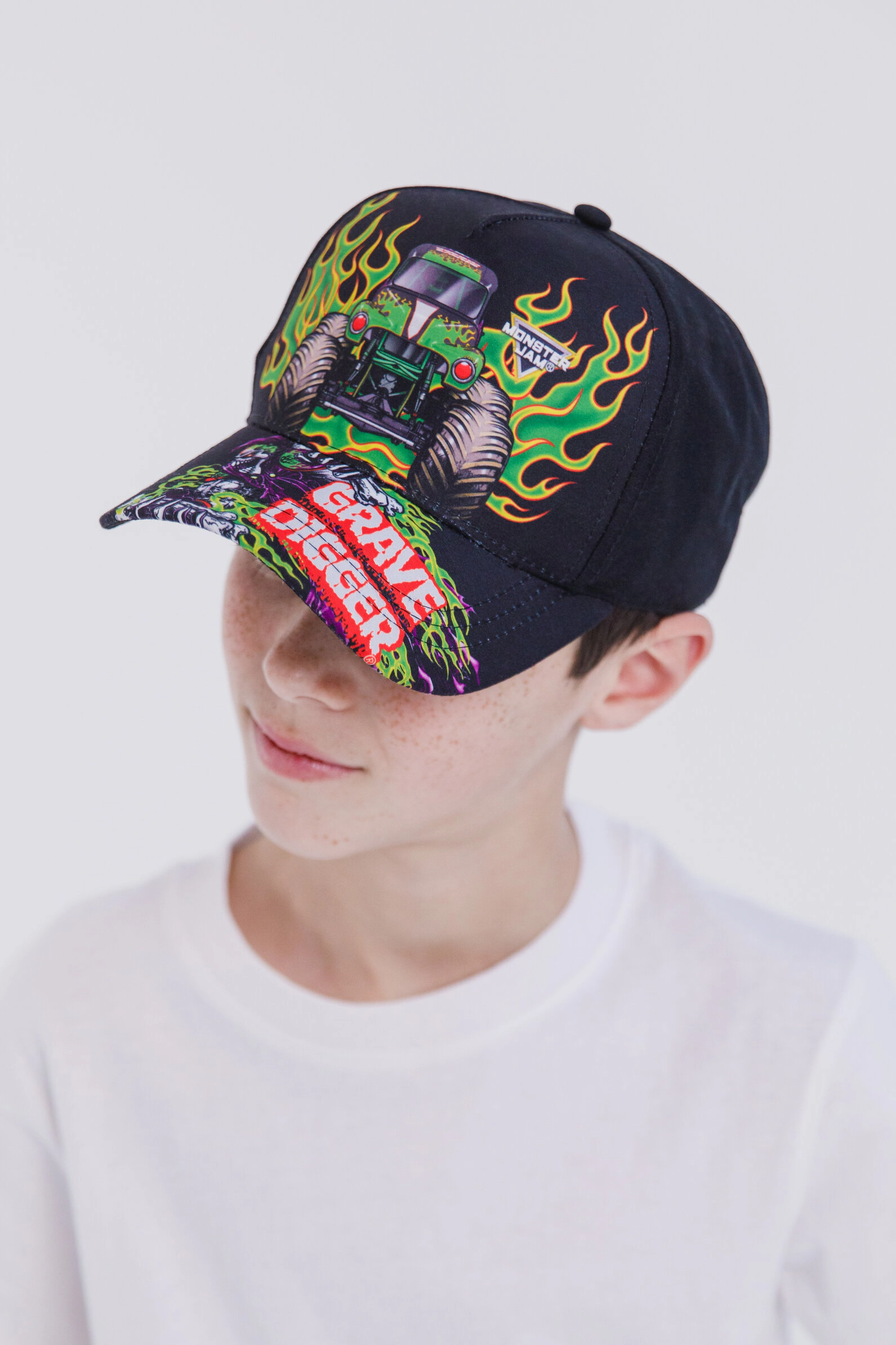 Monster Jam Grave Digger Boys' Baseball Cap