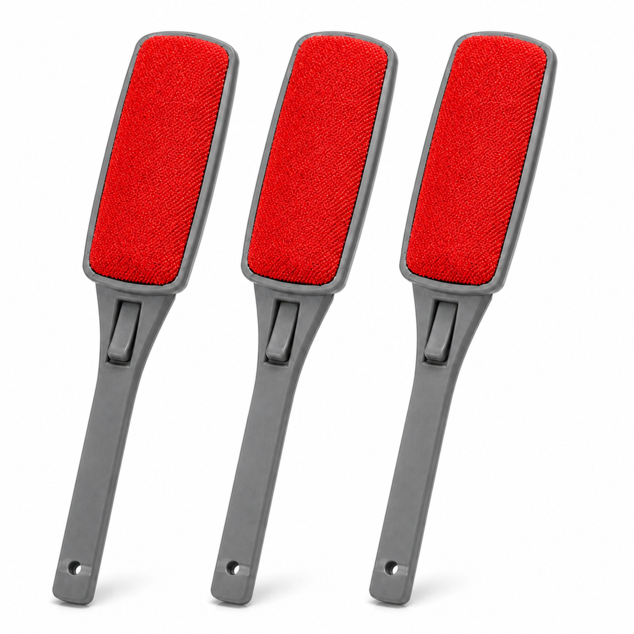 Home Collection Pack of 3 Double-Sided Swivel Lint Brush Pet Hair & Dust Remover