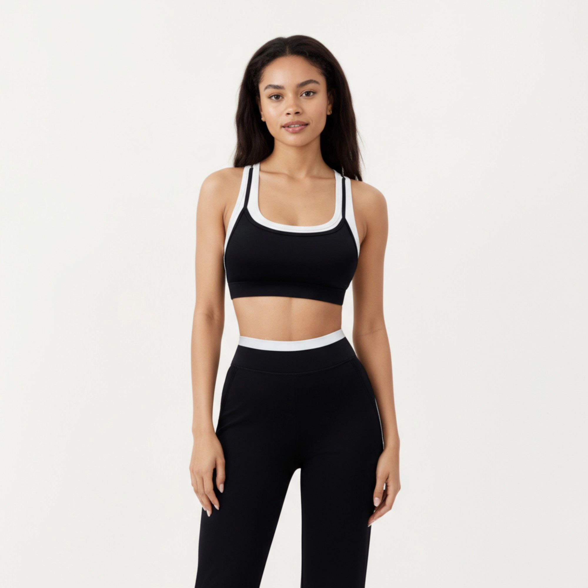 Anna-Kaci Active Women's High Waist Flare Leg Pants with Wide Supportive Waistband