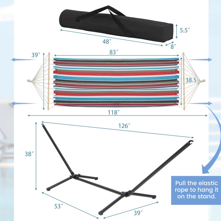 Hivvago Hammock With Stand And Carrying Case