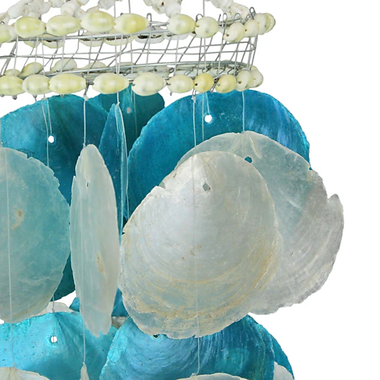 Things2Die4 Capiz Shell Wind Chimes – Assorted Coastal Hanging Garden ...