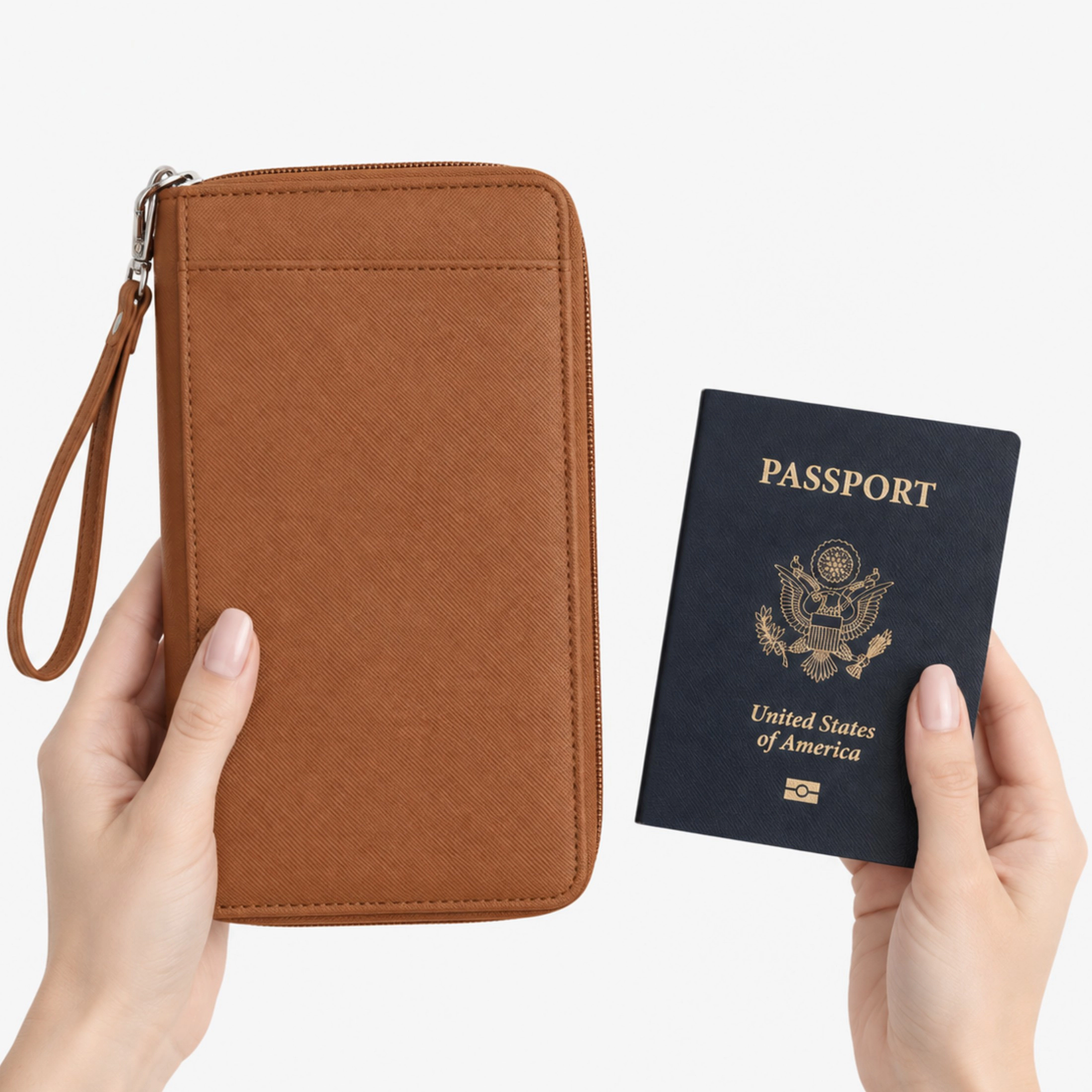Hynes Eagle Women's Luxe RFID Travel Passport Wallet