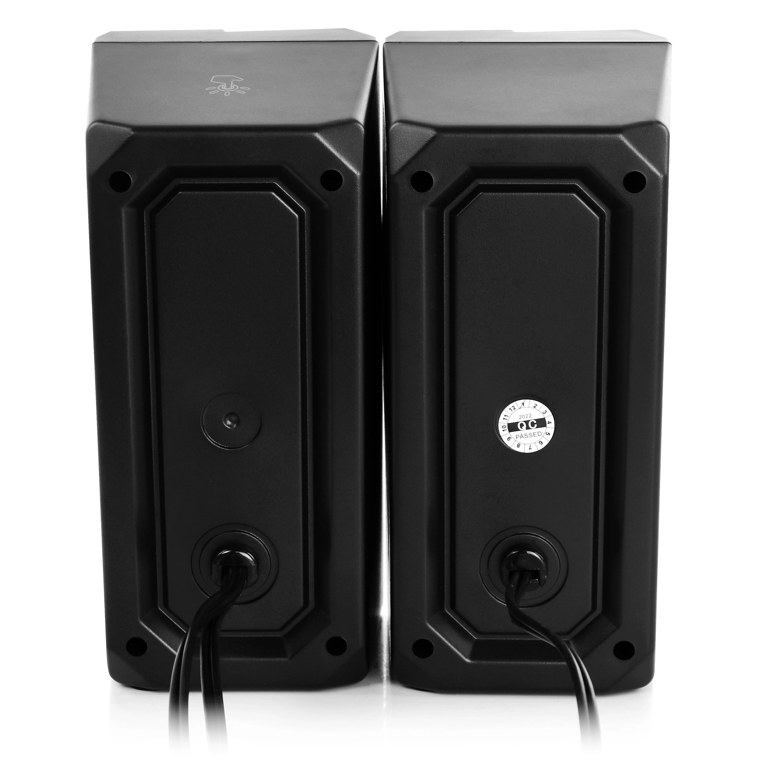 beFree Sound 2.0 Computer Gaming Speakers with LED RGB Lights