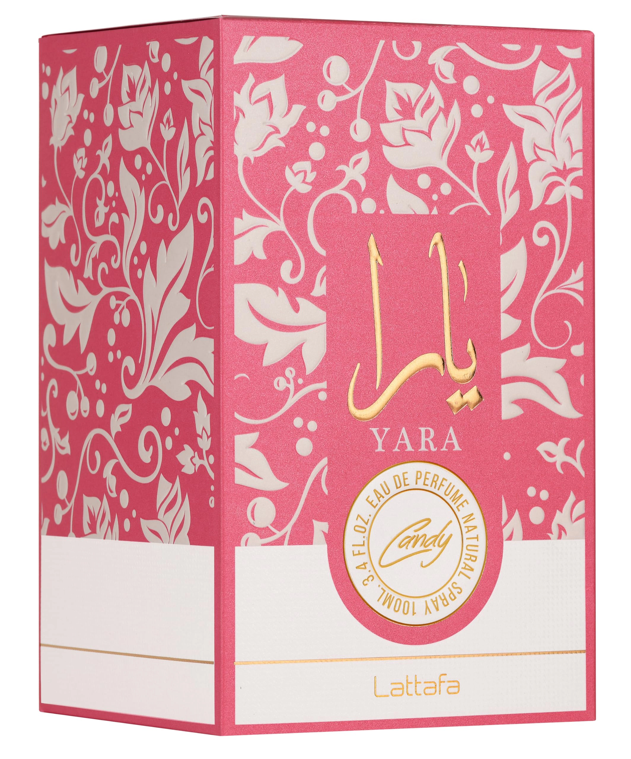 Lattafa Yara Candy Eau de Parfum for Women - 3.4 Fl Oz (100 ml)