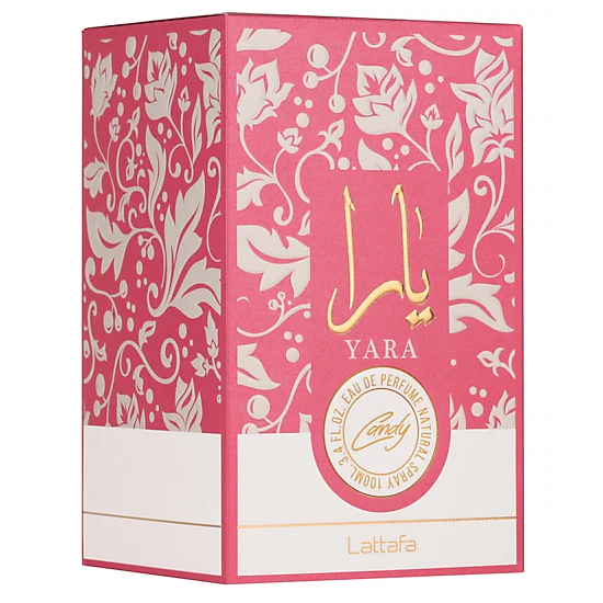 Lattafa Yara Candy Eau de Parfum for Women - 3.4 Fl Oz (100 ml)