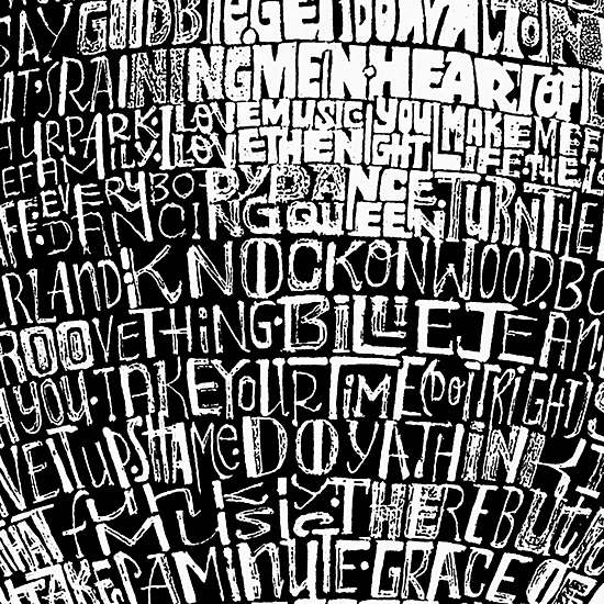 LA Pop Art Men's Word Art T-Shirt - Disco Ball