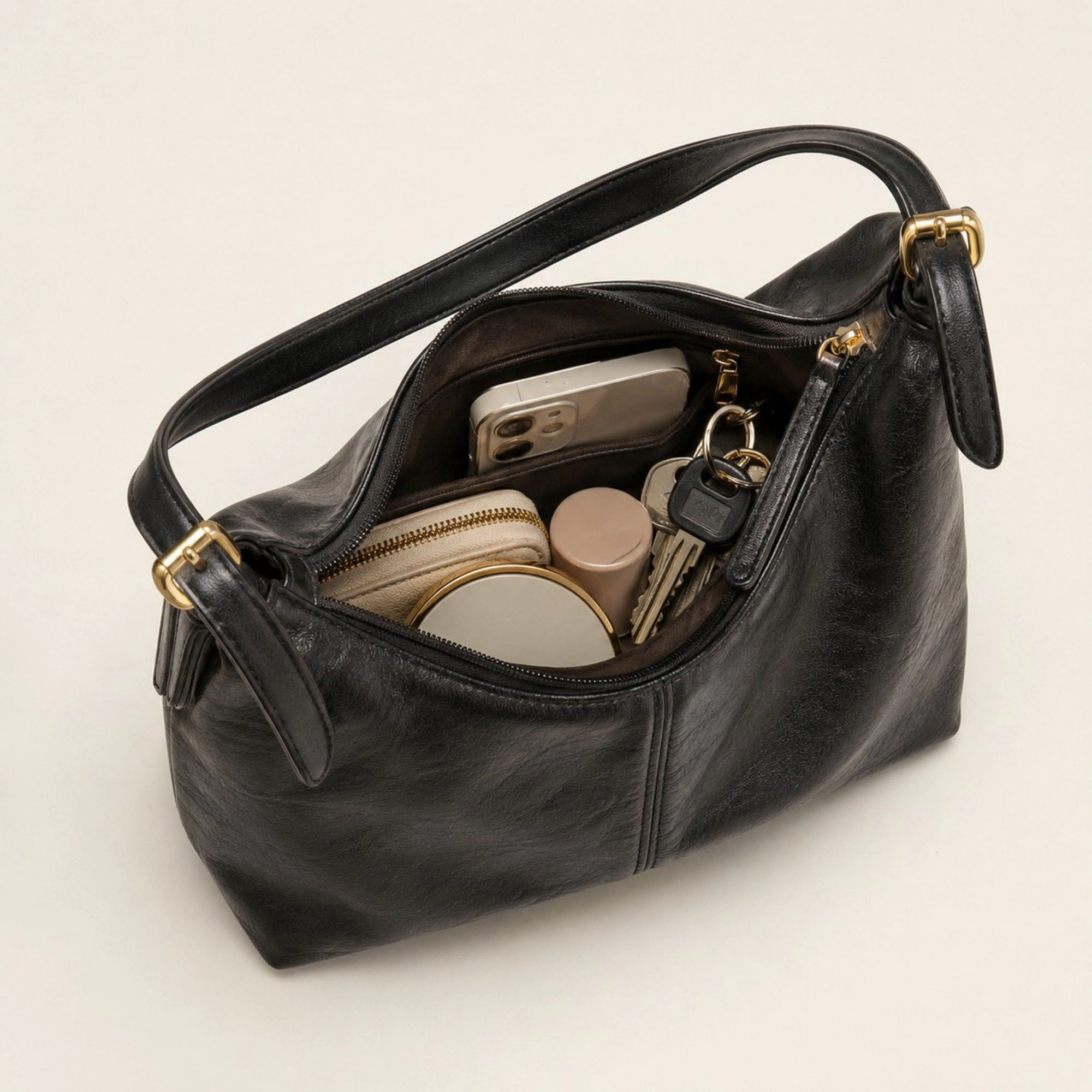 Alilang Women's Large Capacity Slouchy Hobo Shoulder Bag