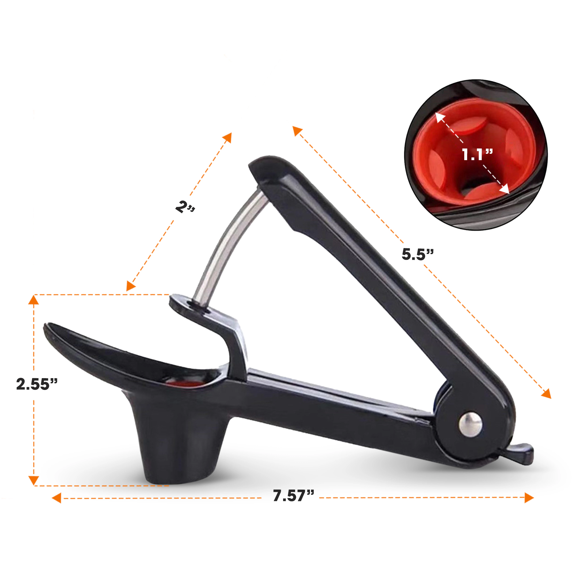 Cheer Collection Cherry and Olive Pitter with One-Handed Press