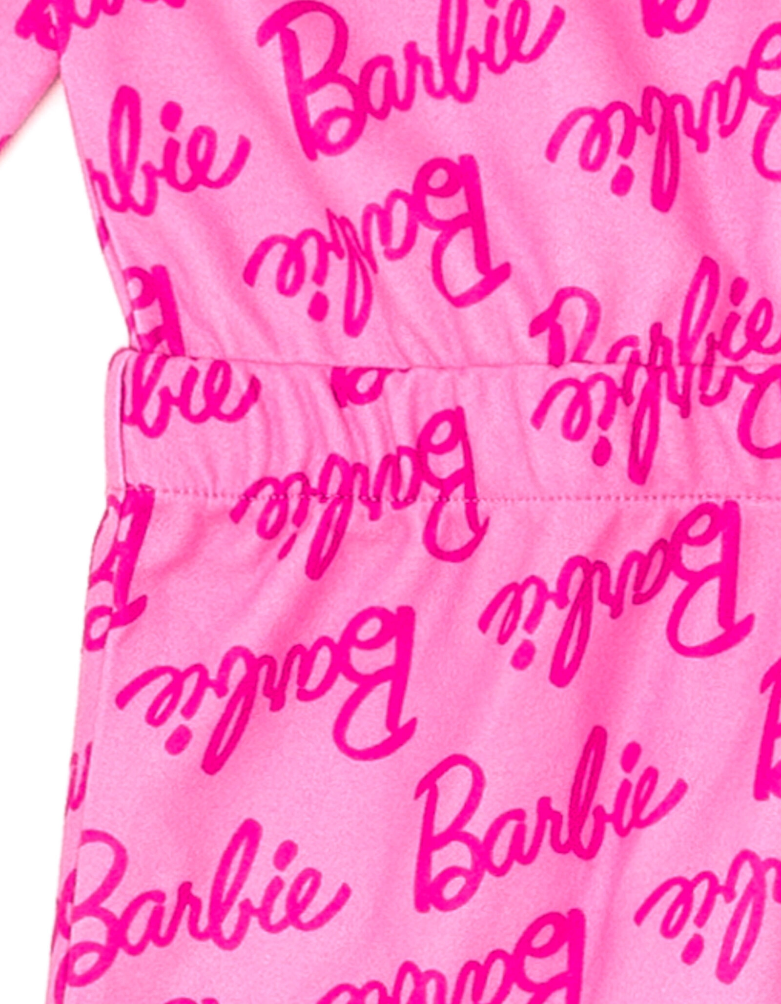 Barbie Girls' Fleece One Piece Pajama and Sleep Mask Set