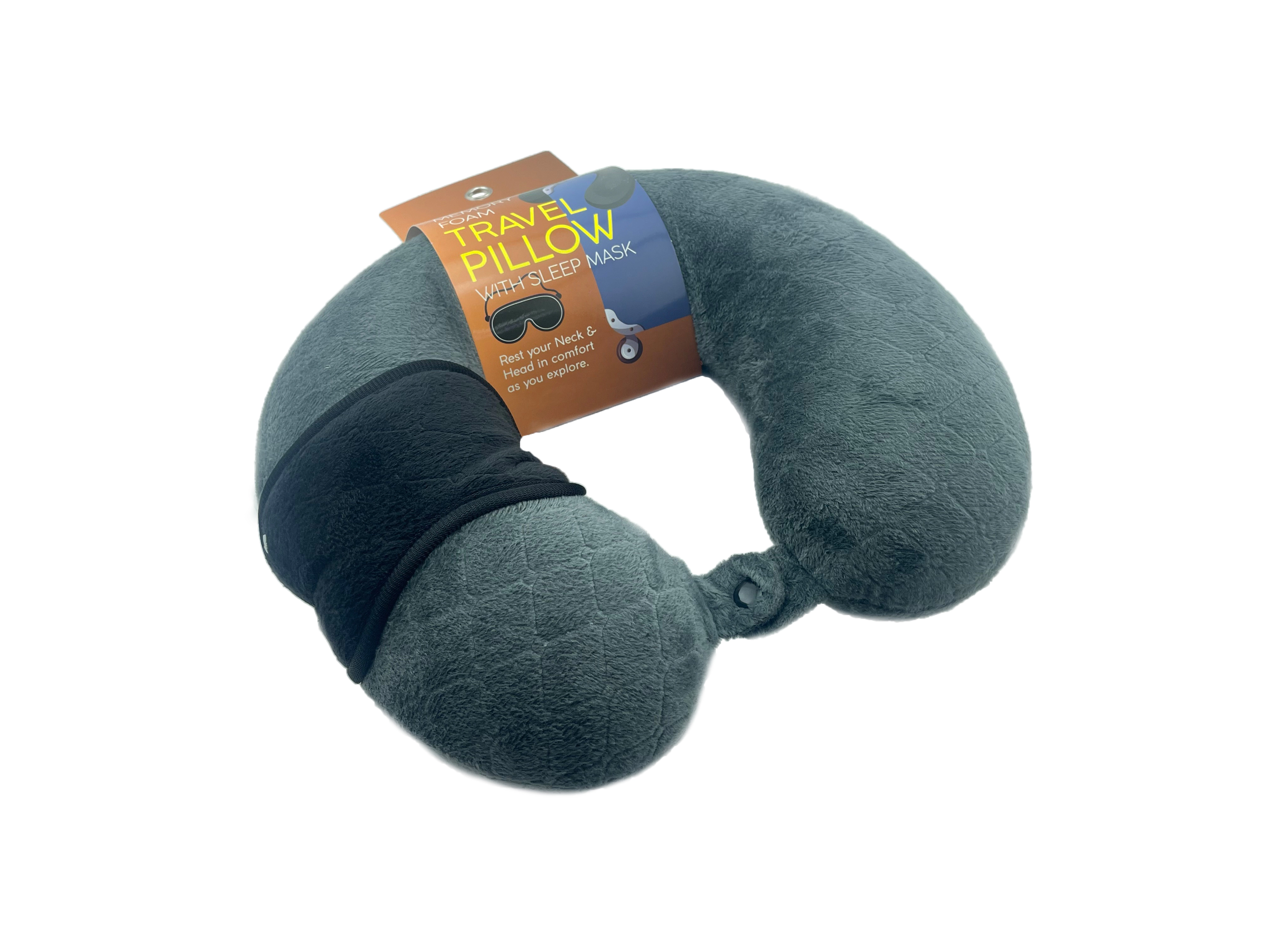 Pursonic Unisex Comfort & Wellness Bundle: Electric Neck & Shoulder Heating Pad + Memory Foam Travel Pillow