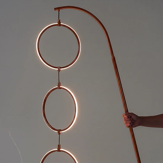 Brightech 3 Ring LED Floor Lamp, Color: Red - JCPenney