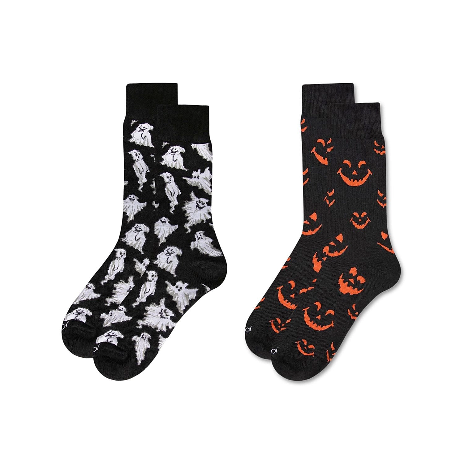 MeMoi Men's 2 Pair Pack Novelty Halloween Crew Socks