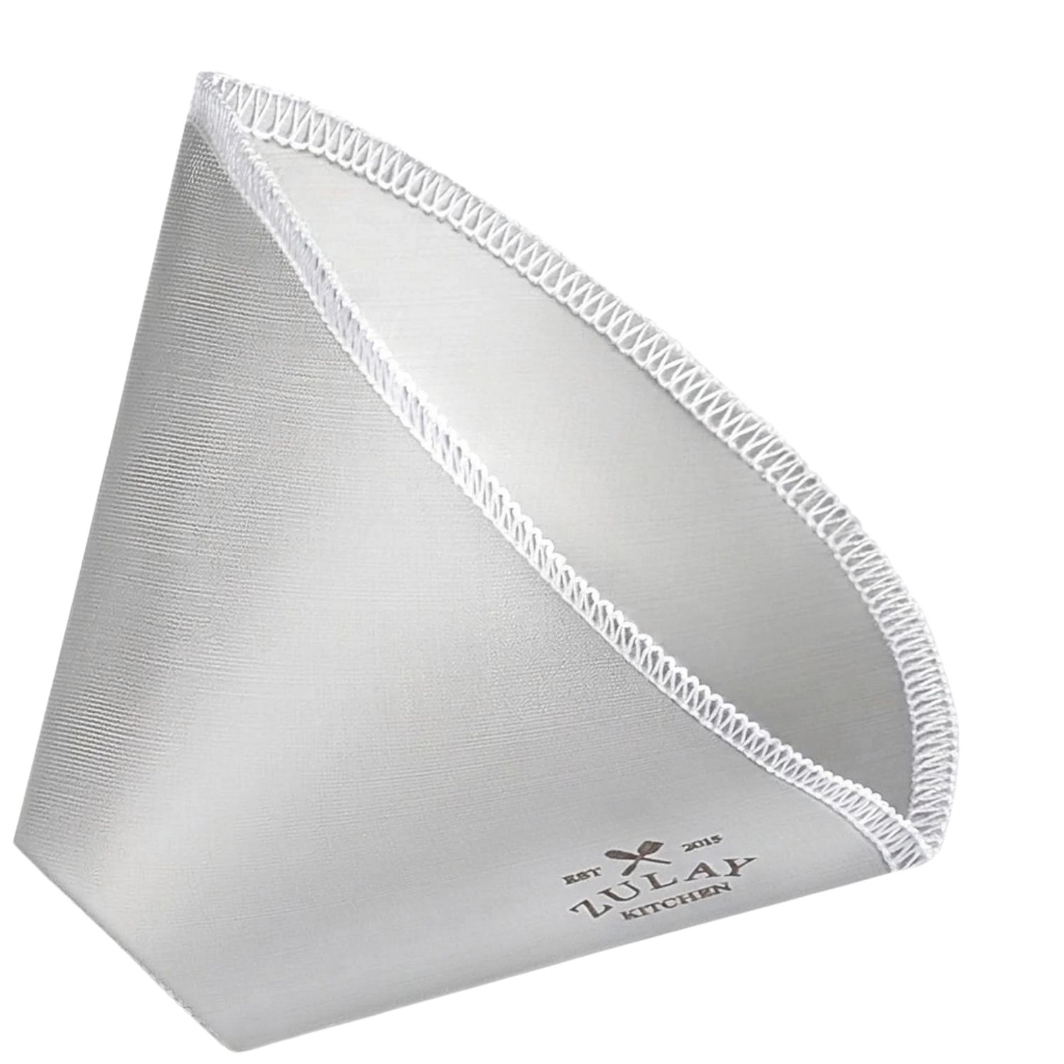 Zulay Kitchen Reusable Pour Over Coffee Filter - Flexible Stainless Steel Mesh Coffee Filter Cone (1 Count)