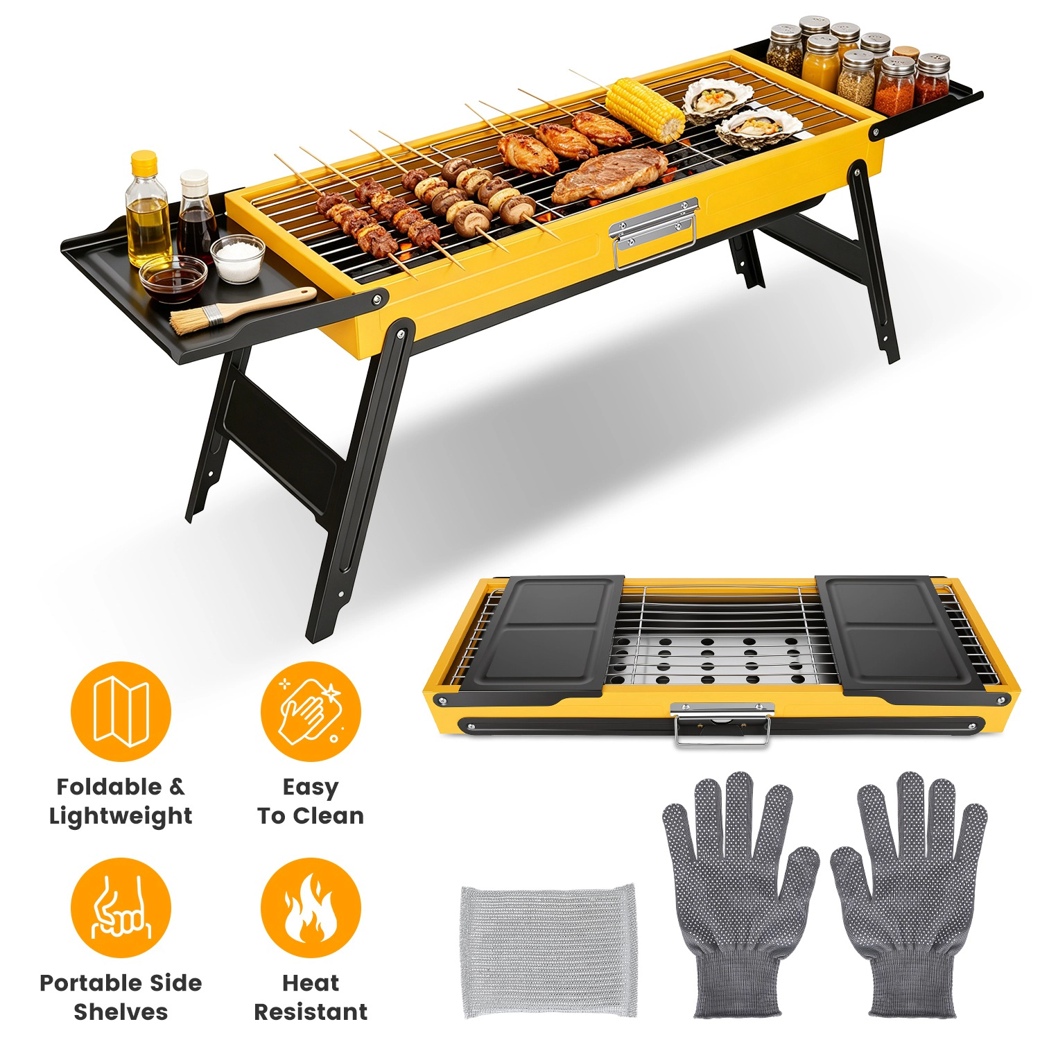 IMounTEK Unisex Portable Folding Charcoal Grill