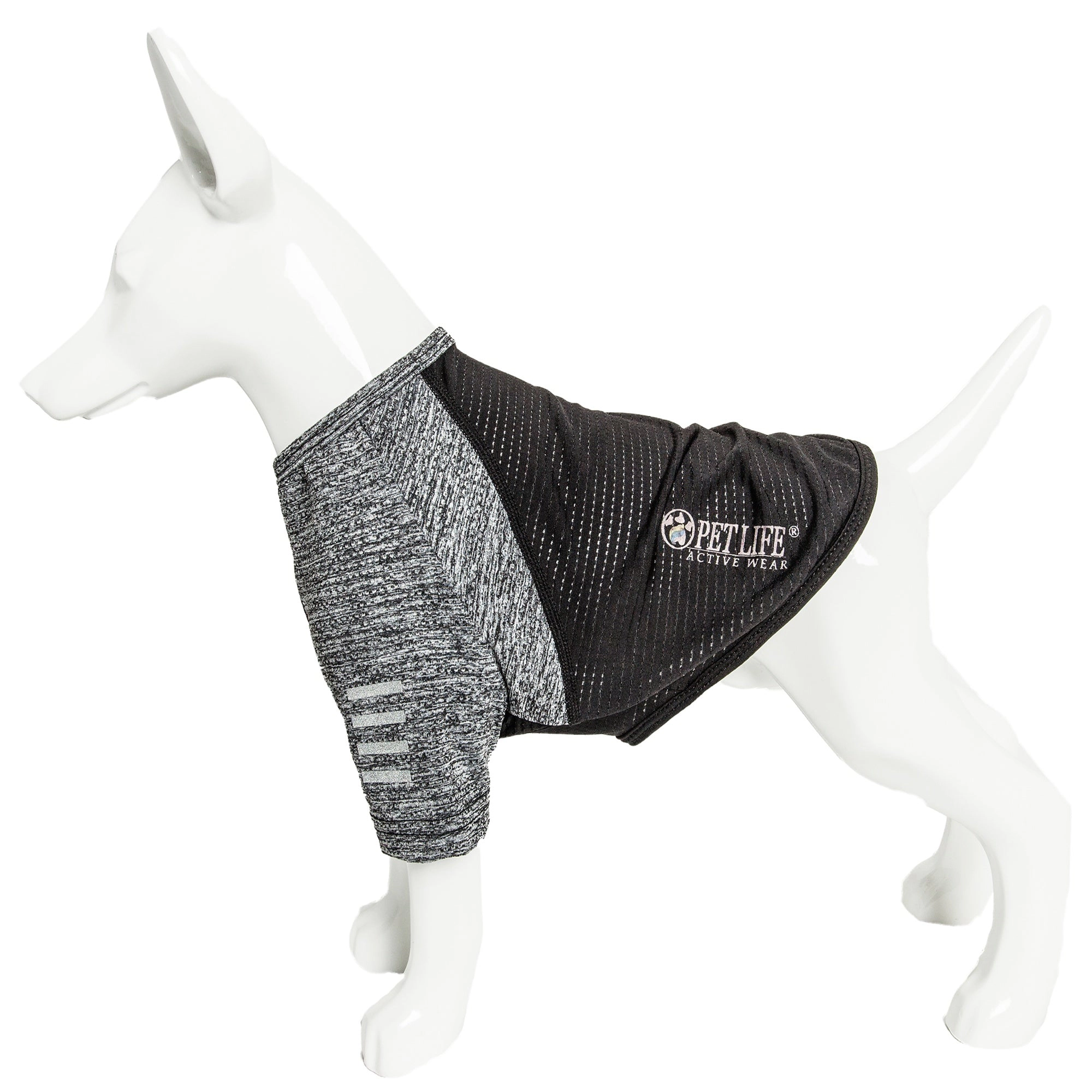 Pet Life ® Active 'Hybreed' 4-Way Stretch Two-Toned Performance Dog T-Shirt