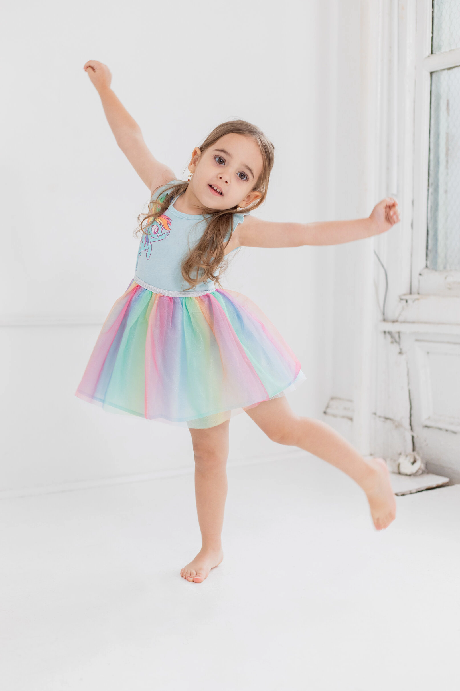 My Little Pony Rainbow Dash Girls' Glitter Tutu Gown