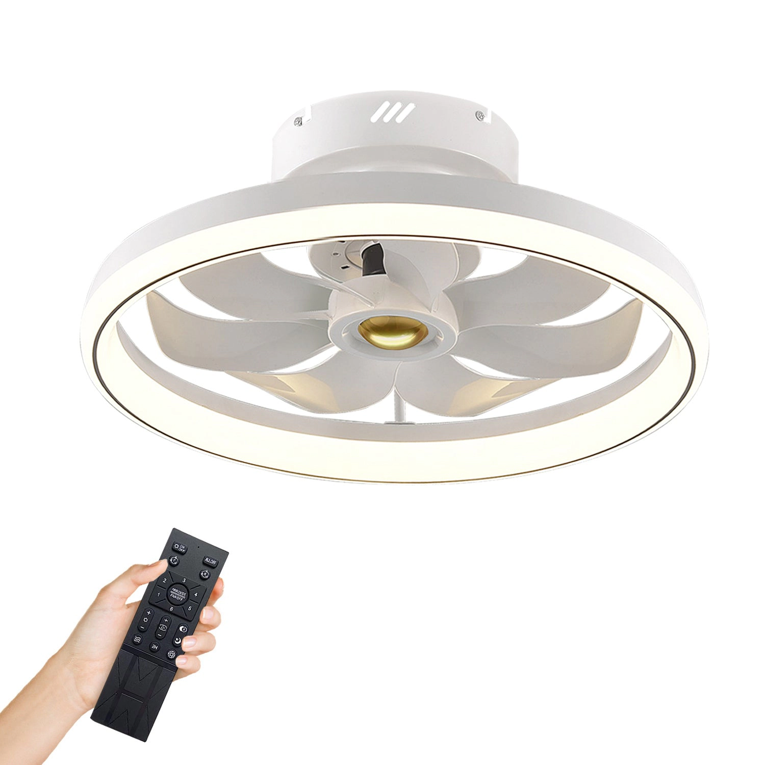 INova Unisex 2-in-1 LED Ceiling Fan With Light