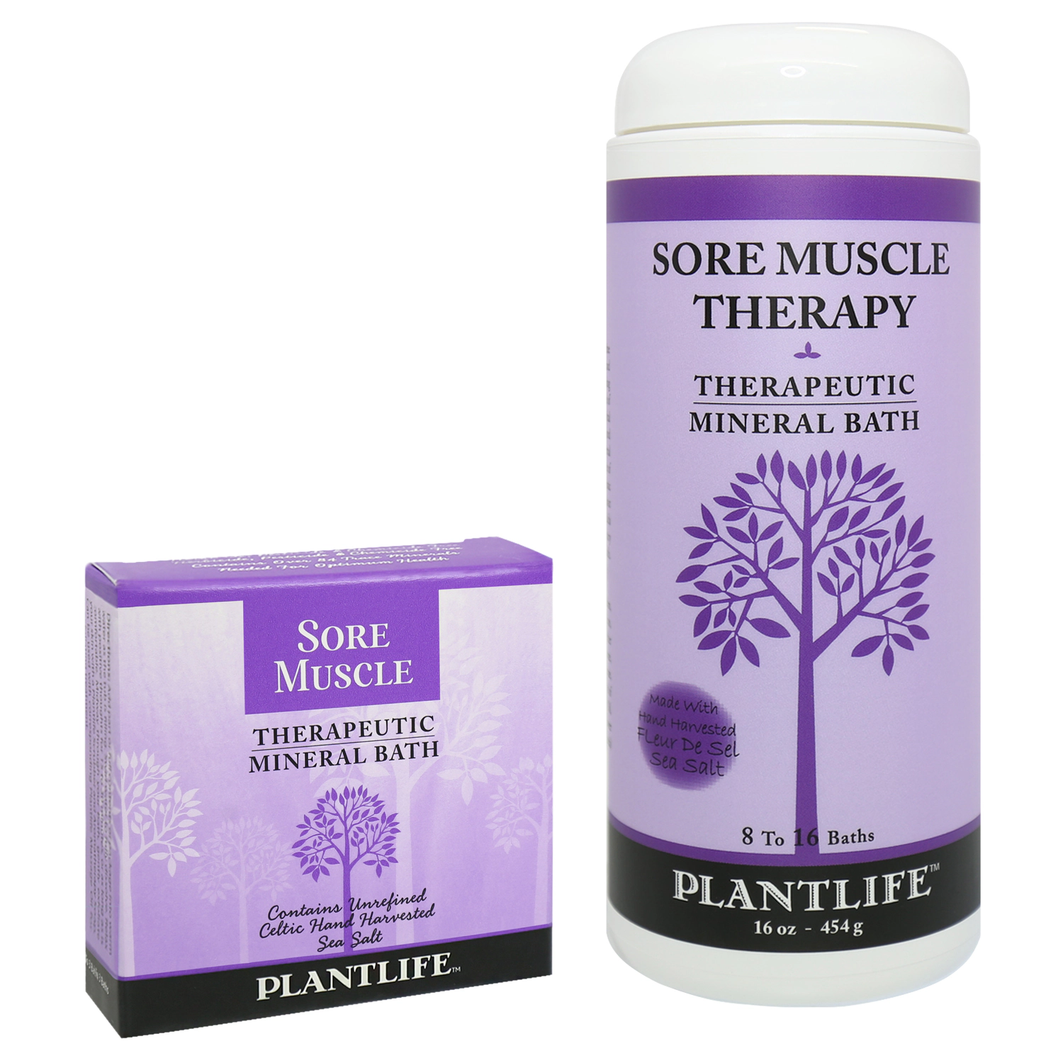 Plantlife Sore Muscle Bath Salt 2-Pack - 3 oz Each