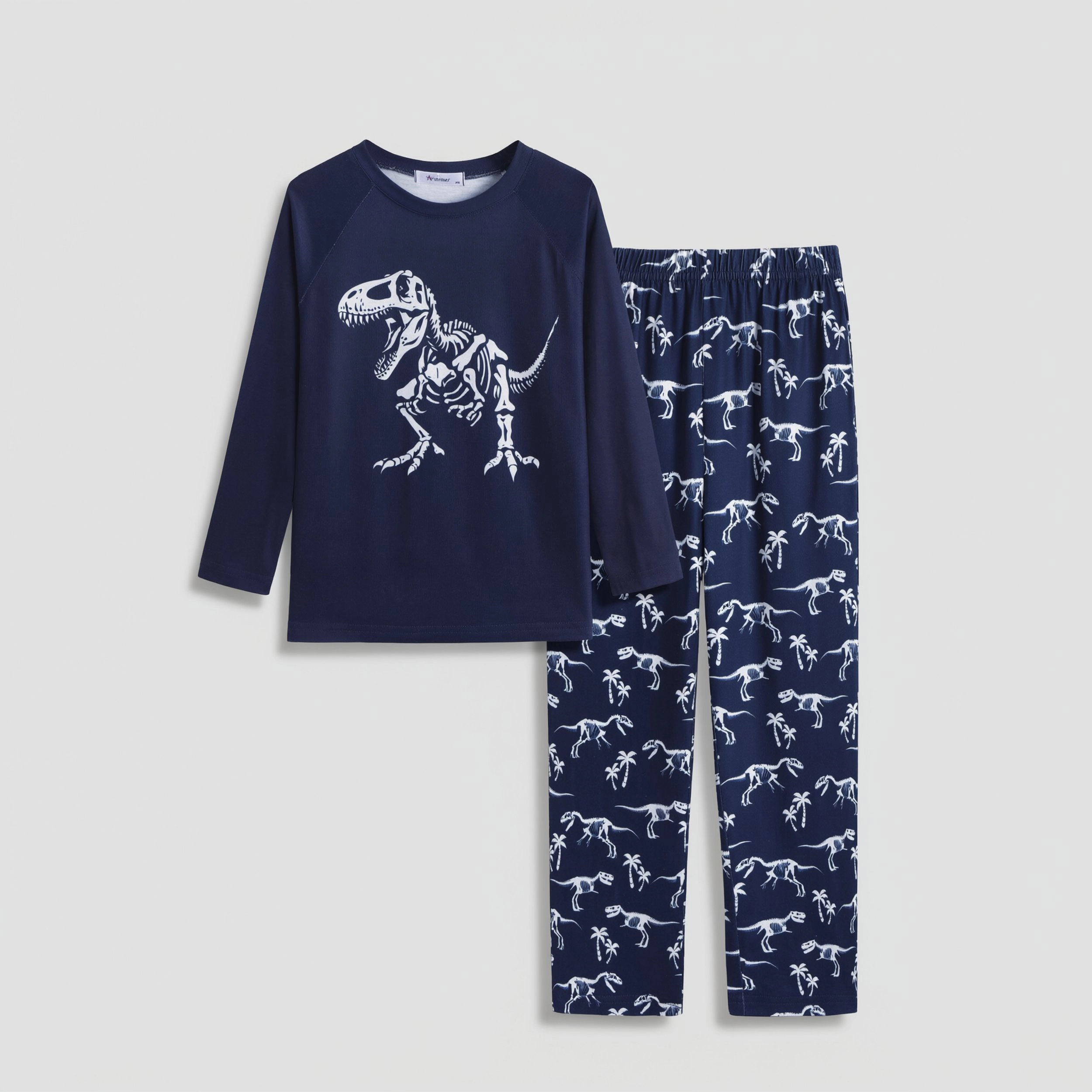 Arshiner Boys Pajamas Set Long Sleeve Sleepwear Piece Pajama For Big