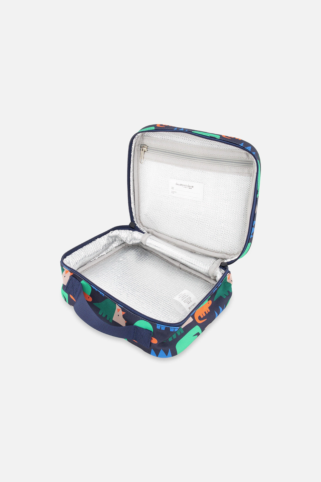 Deux par Deux Boys Insulated Dinosaur Print Snack Box