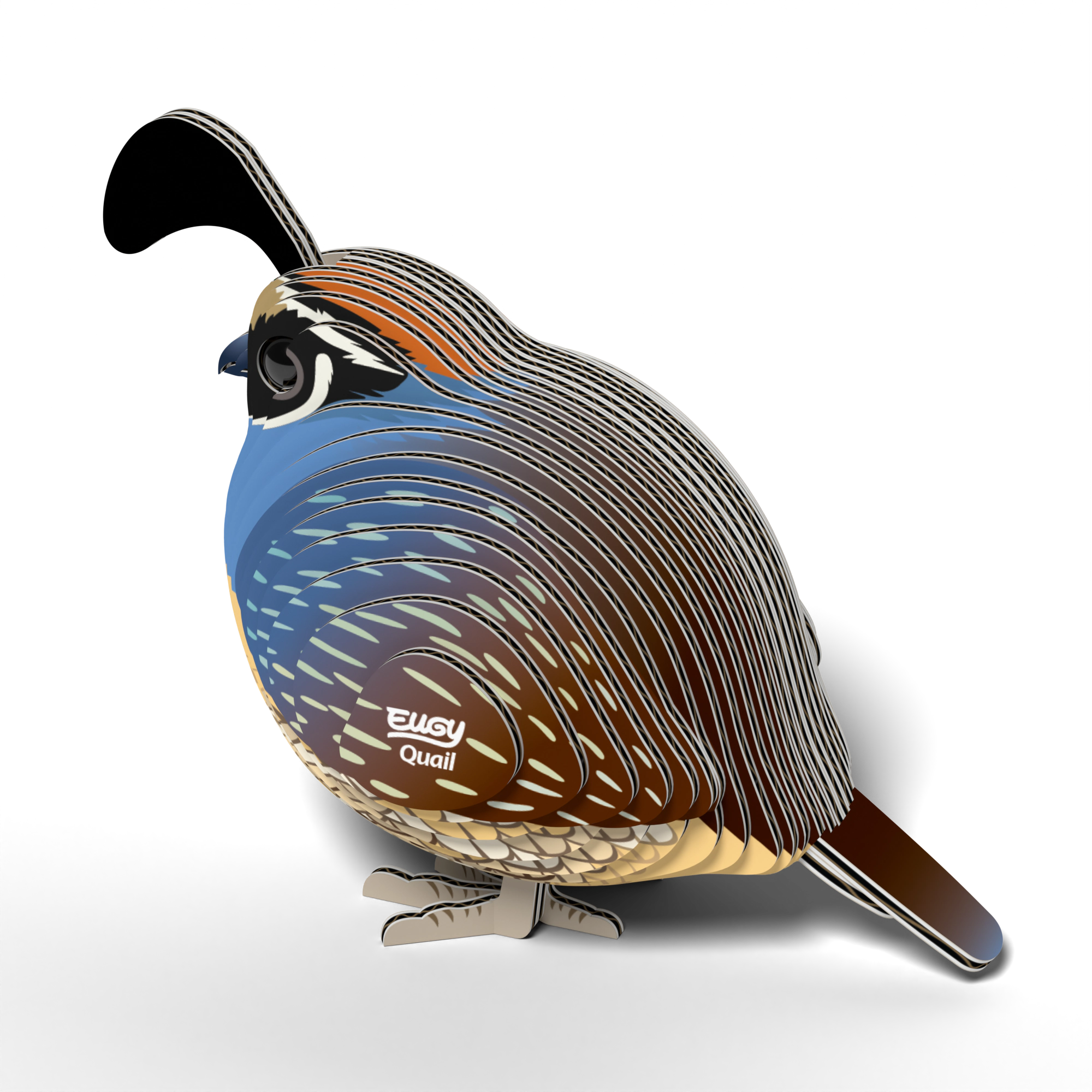 EUGY Quail 3D Puzzle - contains 33 puzzle pieces