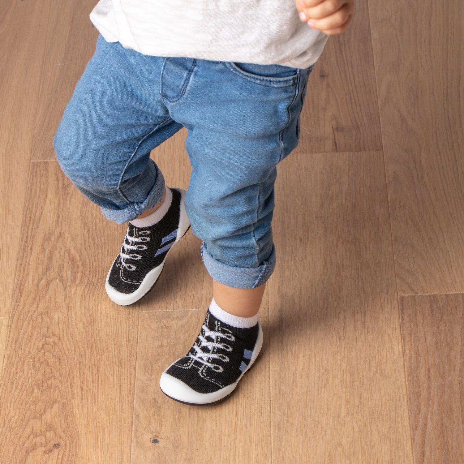 Komuello Toddler Girl Boy First Walk Sock Shoes Runner