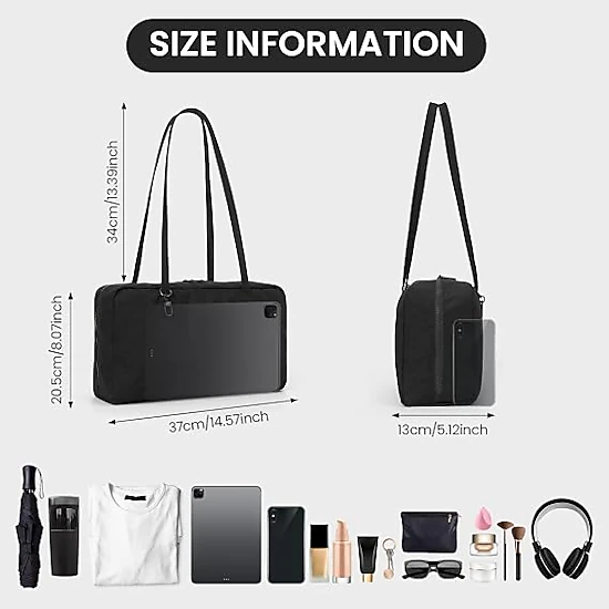 S-ZONE Women's Leopard Nylon Bowler Shoulder Bag for Travel, Work and ...