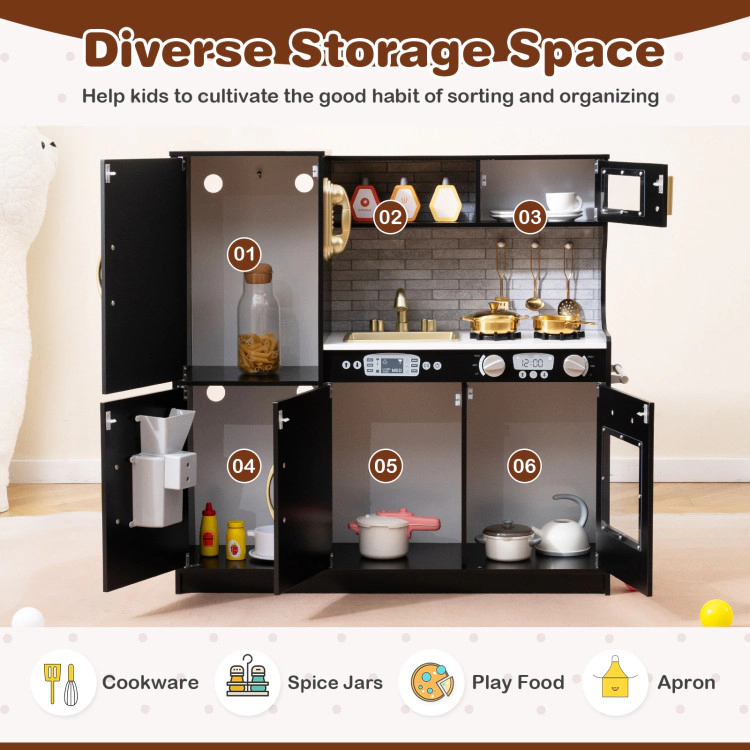 Hivvago Toddler Pretend Play Kitchen for Boys and Girls
