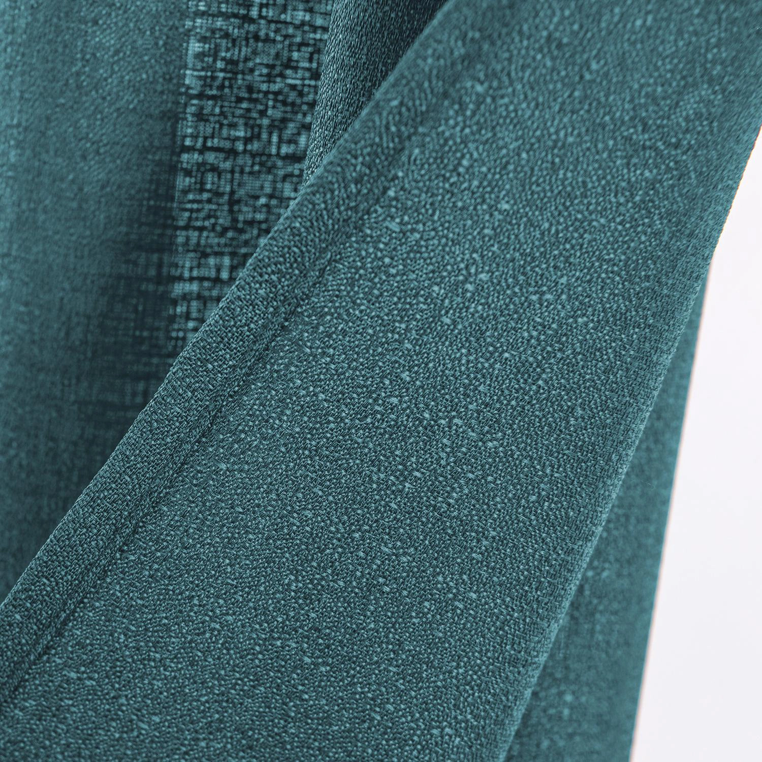 RT Designers Collection Cole Textured Grommet Room Darkening Curtain Panel 54" x 84" Teal
