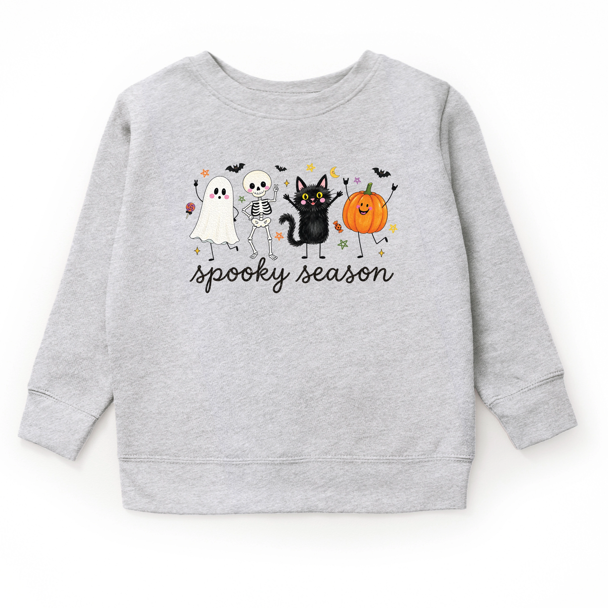The Juniper Shop - Youth Graphic Sweatshirt Spooky Season Stick Figures