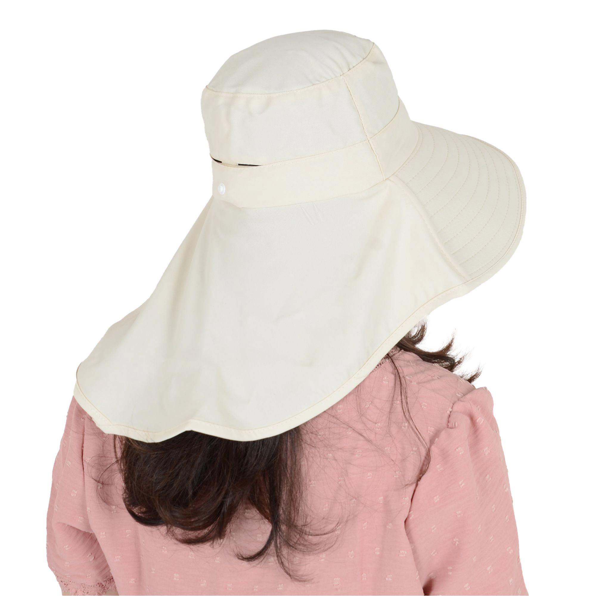 Anna-Kaci Women's Women Ponytail Sun Hat Wide Brim with Flap Packable Adjustable Summer Beach