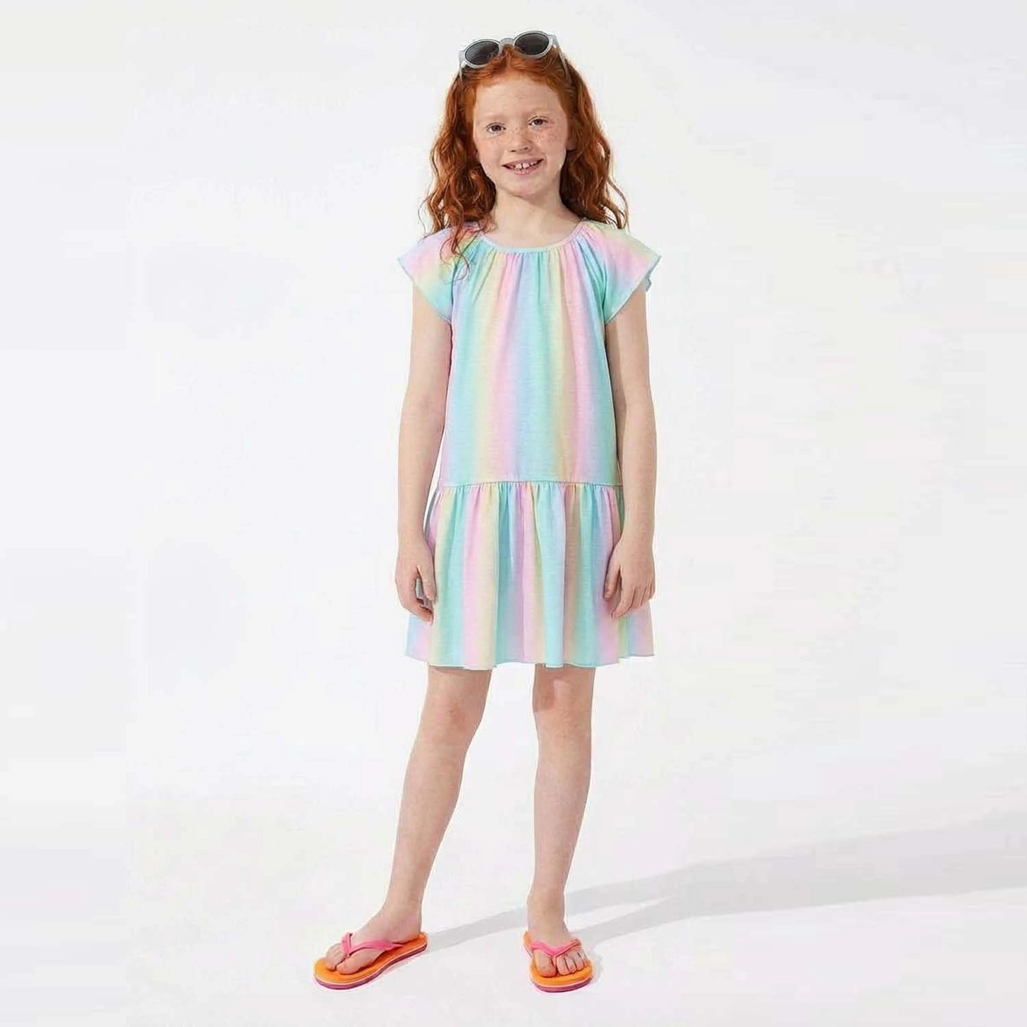 Rockets of Awesome Rainbow Ombre Dress for Girls