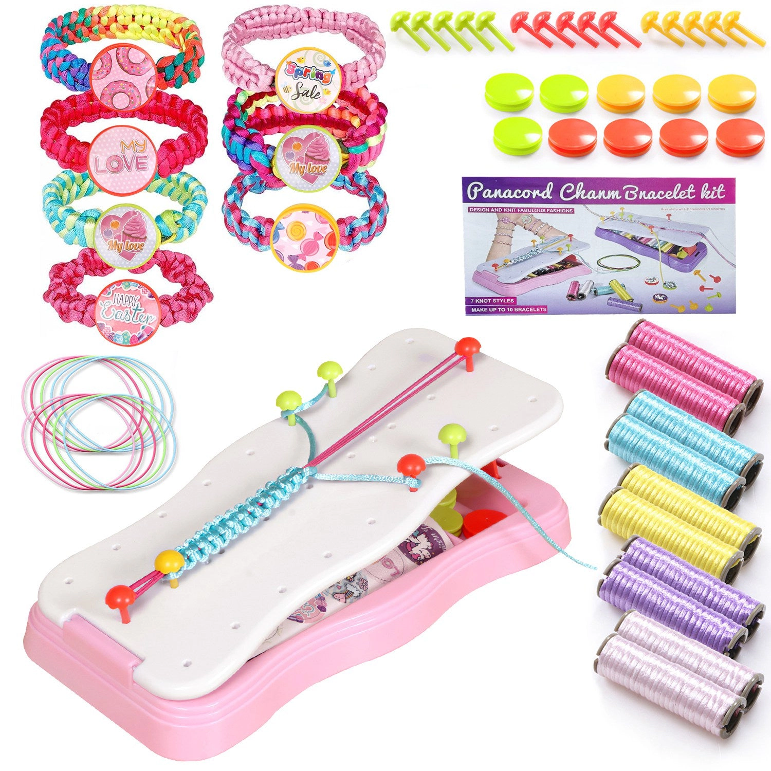 GBruno DIY Bracelet Making Kit With Storage Box