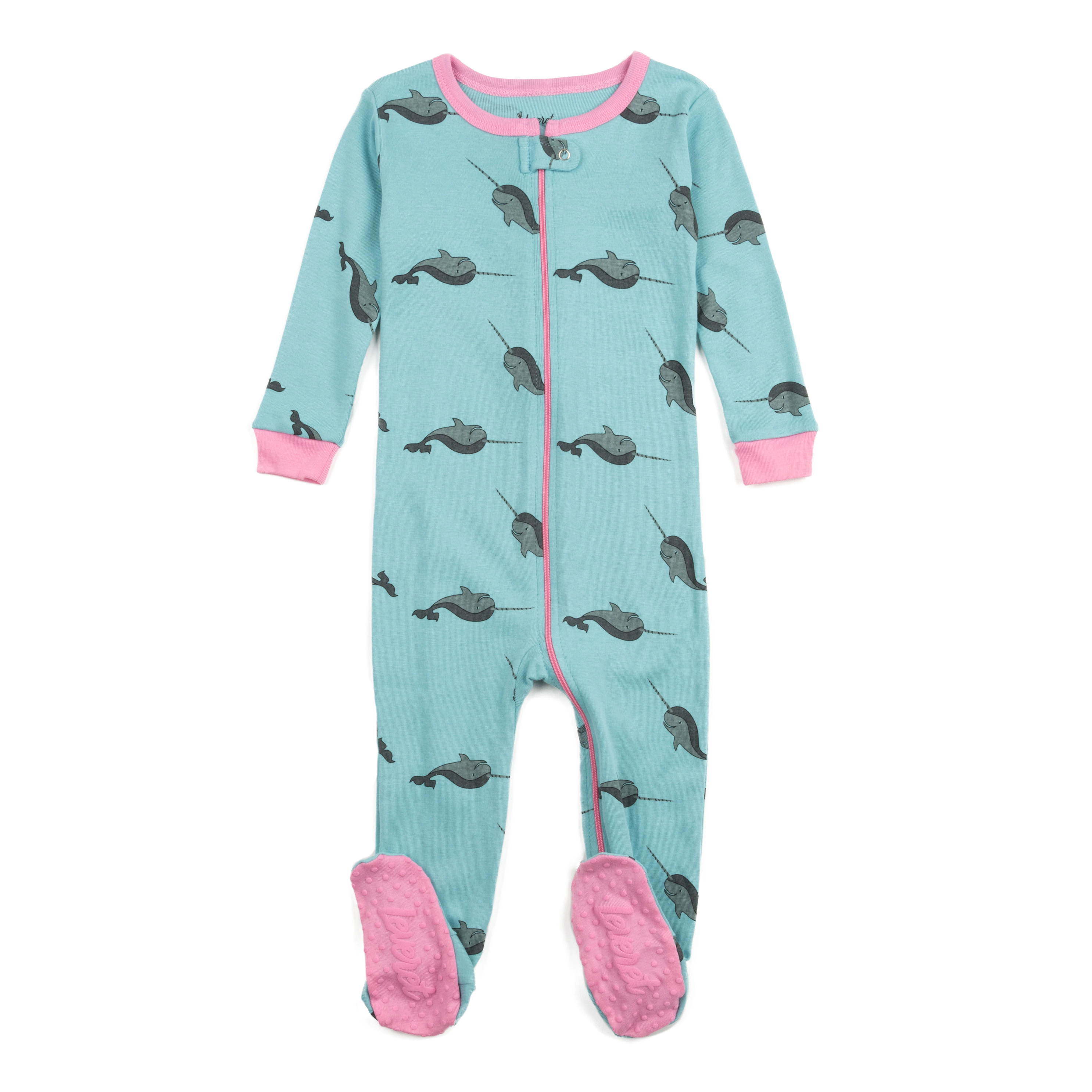 Leveret Baby/Toddler Sea Animals Cotton Footed Pajamas