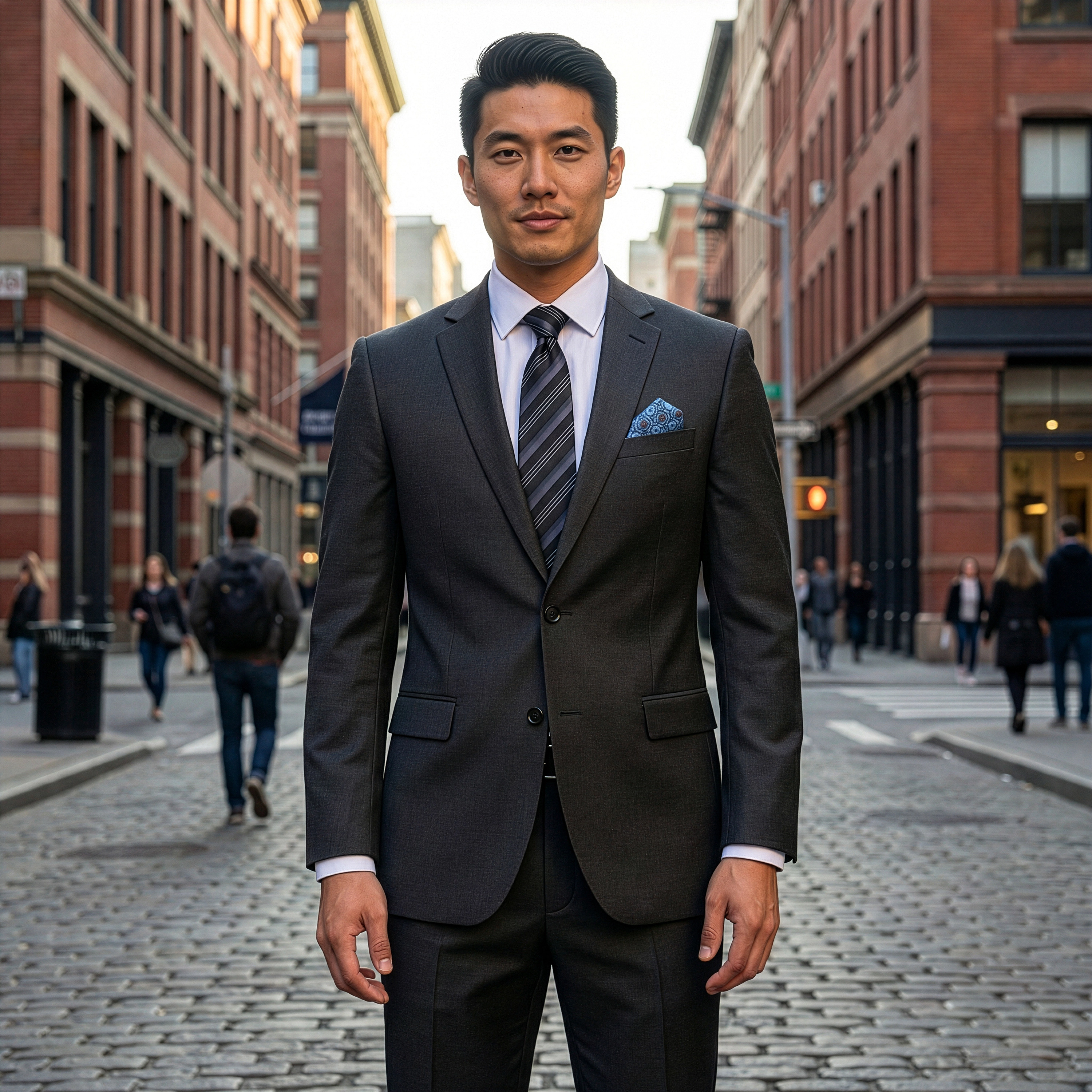 Sean Alexander Mens Regular Fit Sharkskin 2 Piece Suit Set