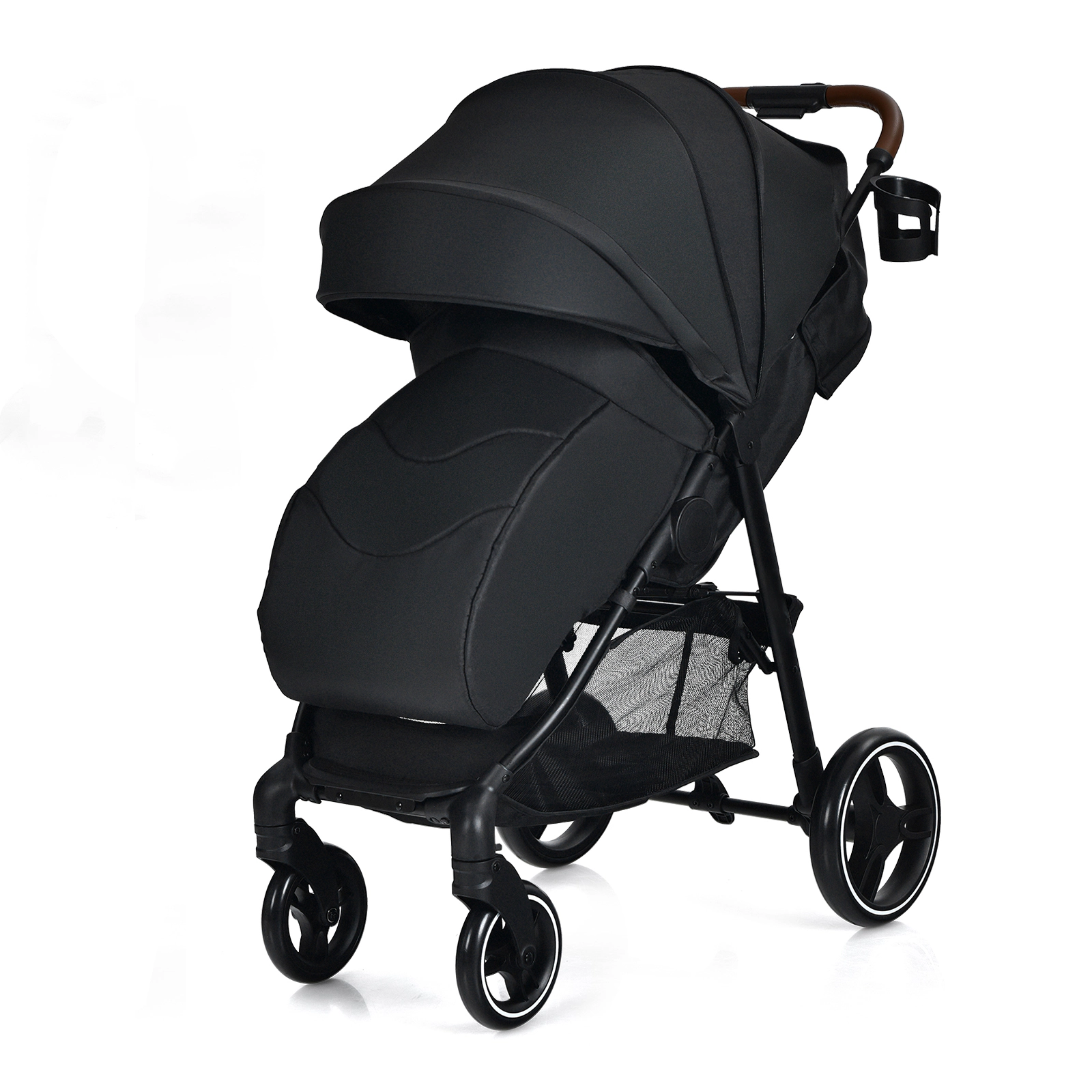 SlickBlue Kids Stroller with Adjustable Bassinet, Reversible Seat and Canopy