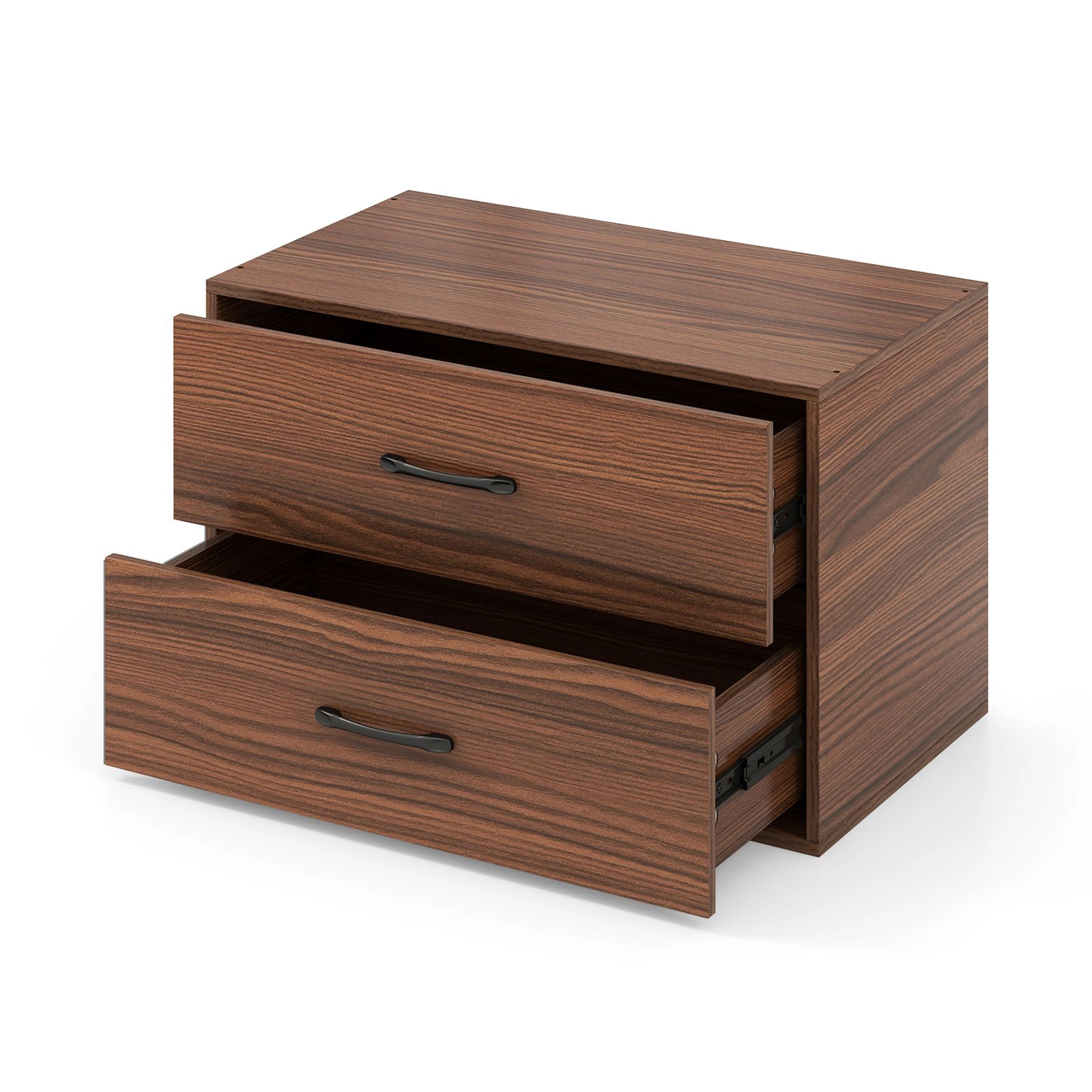 SlickBlue 2 Drawer Storage Organizer Cabinet with Stackable Design