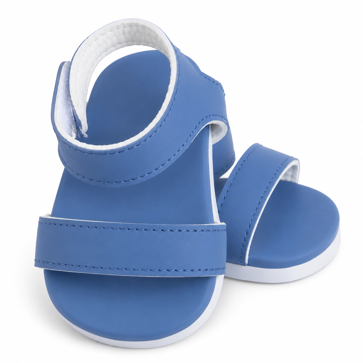 MBD® Girl Doll Matte Blue Sandals Fits 18 inch Kennedy and Friends Dolls