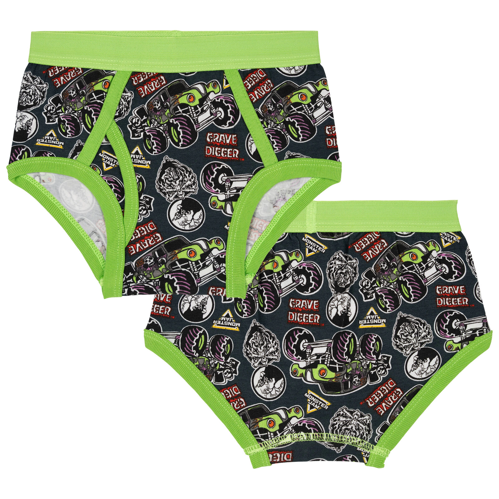 Monster Jam Boys' 5-Pack Anti Chafing Briefs
