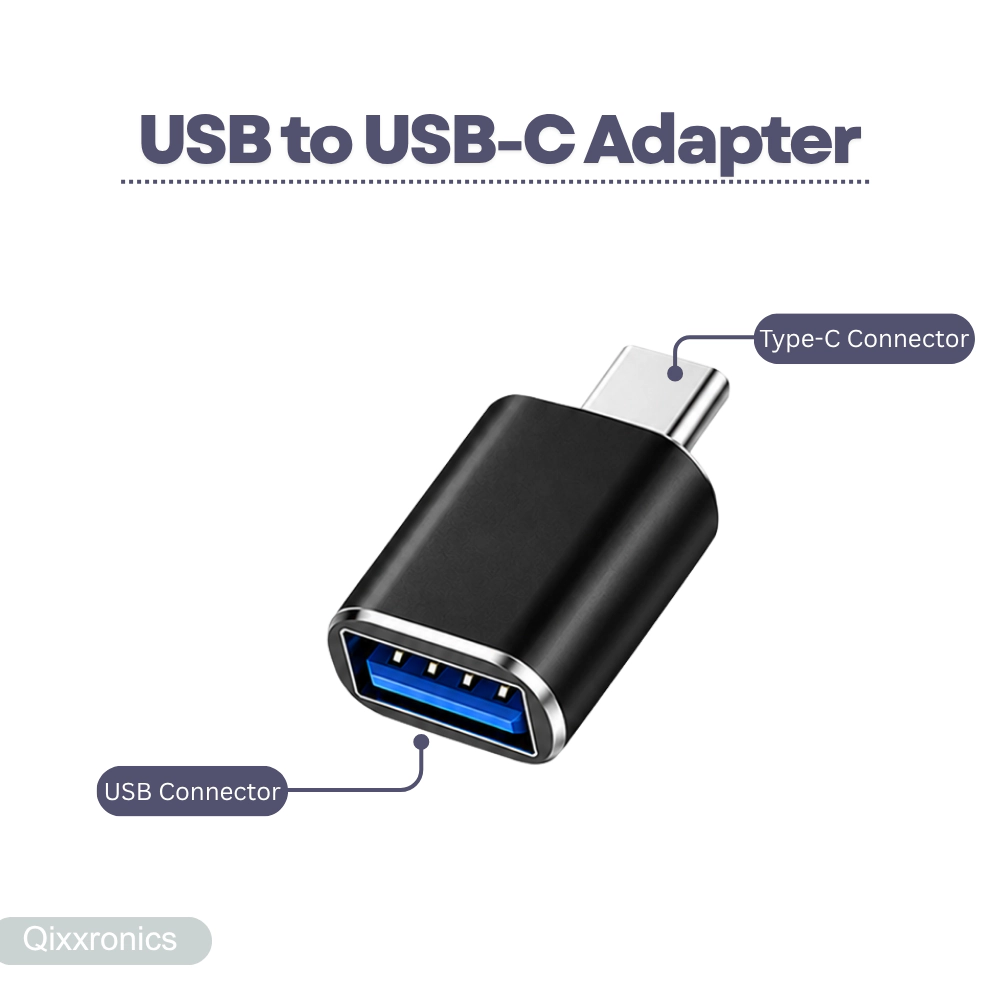 Qixxronics USB C to Adapter 3Pack, Female USBC Male for MacBook, Surface, iPad, iPhone, Galaxy, XPS, Device