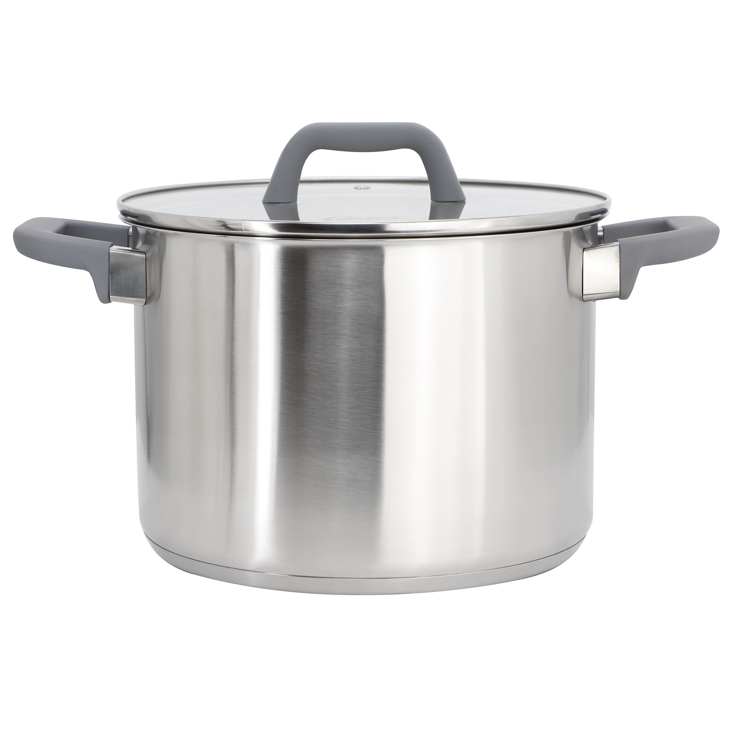 Oster Beauford 6.5 Quart Brushed Stainless Steel Stock Pot with Lid