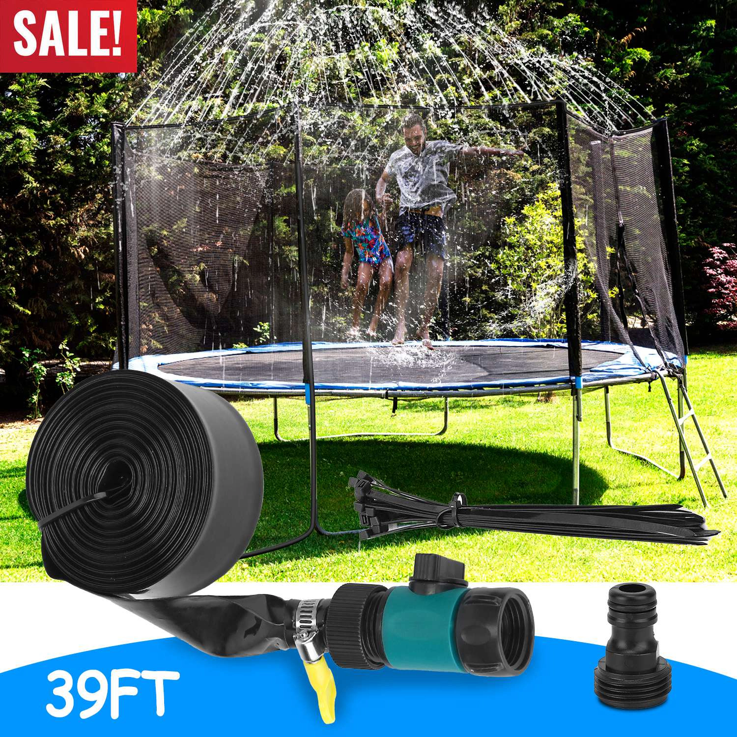 GBruno 39ft Trampoline Sprinkler For Kids