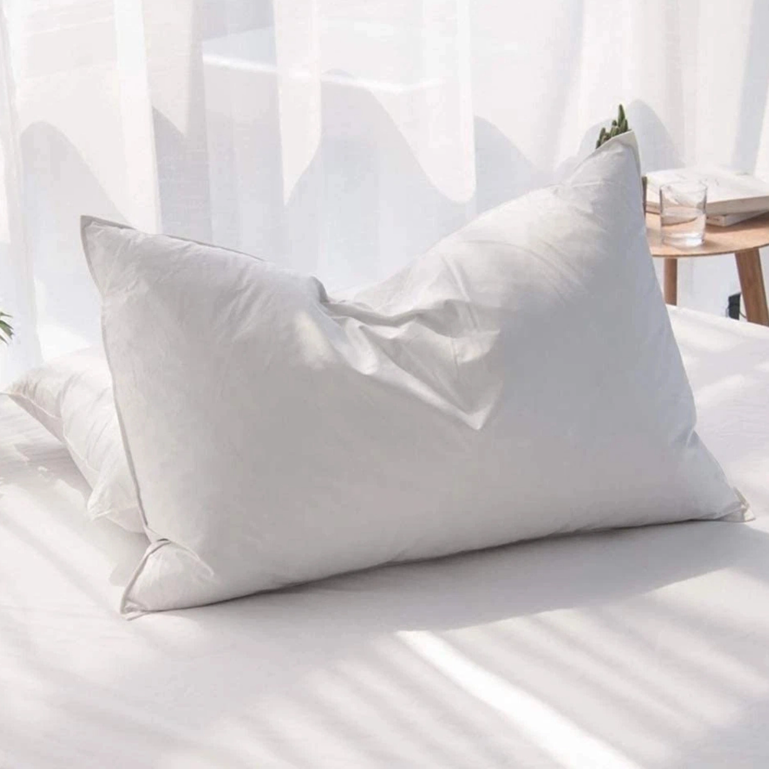 SS Design 20" X 30" Queen Goose Down and Feather Bed Pillow