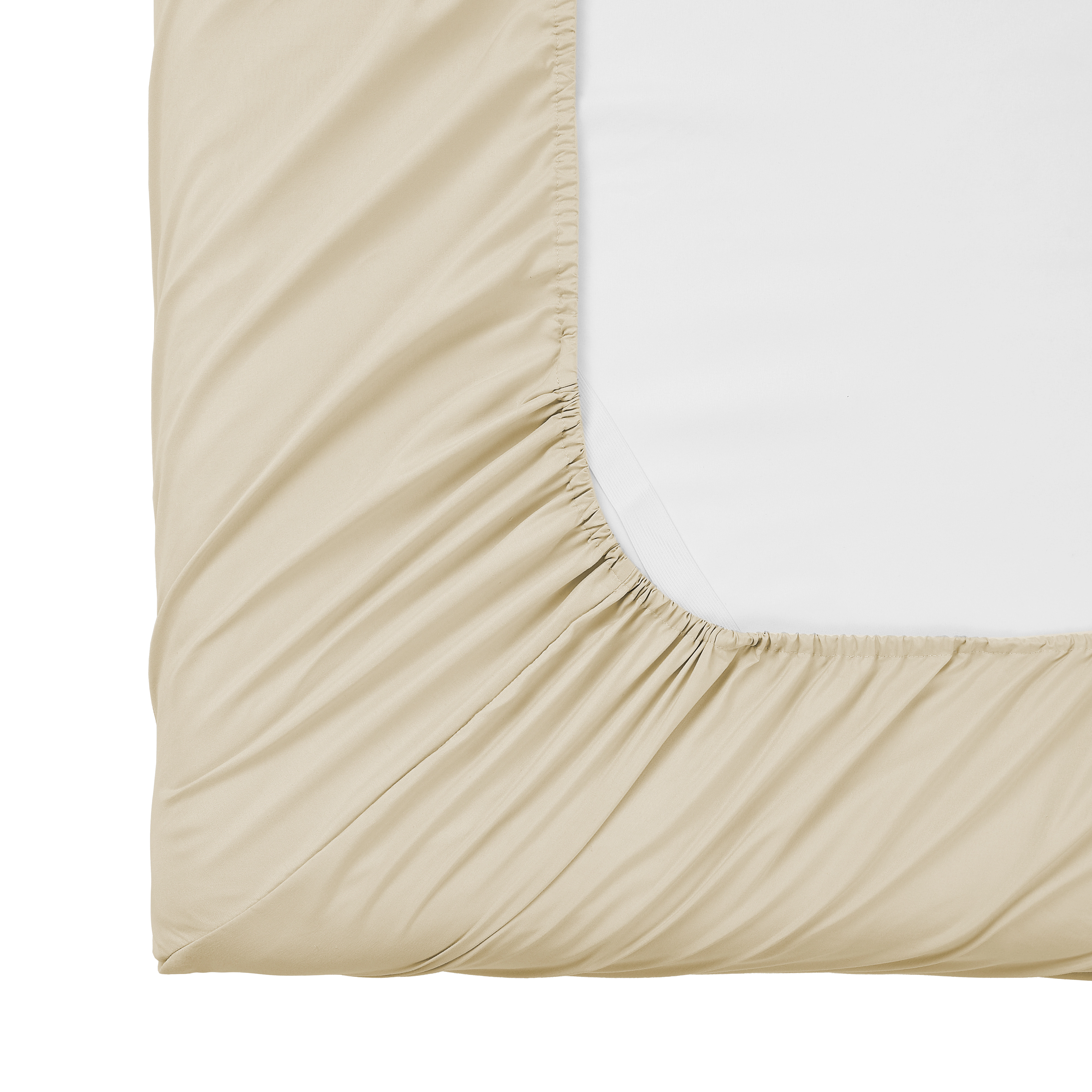 Sweet Home Collection Brushed Microfiber Fitted Sheet with Built Straps