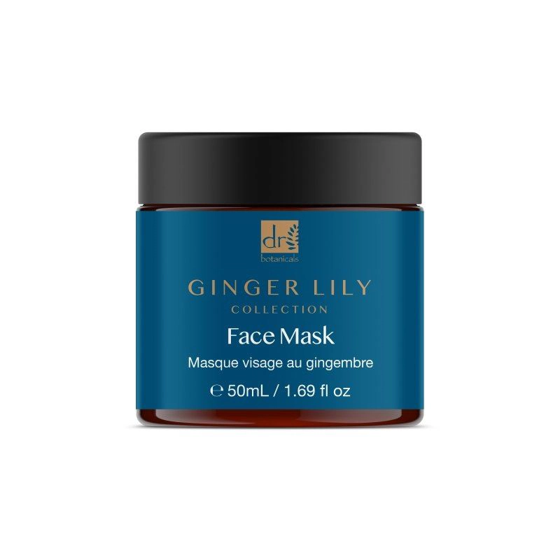 Dr Botanicals Gingerlily Mask 50ml, Hydrating Radiance Mask for Normal to Dry Skin