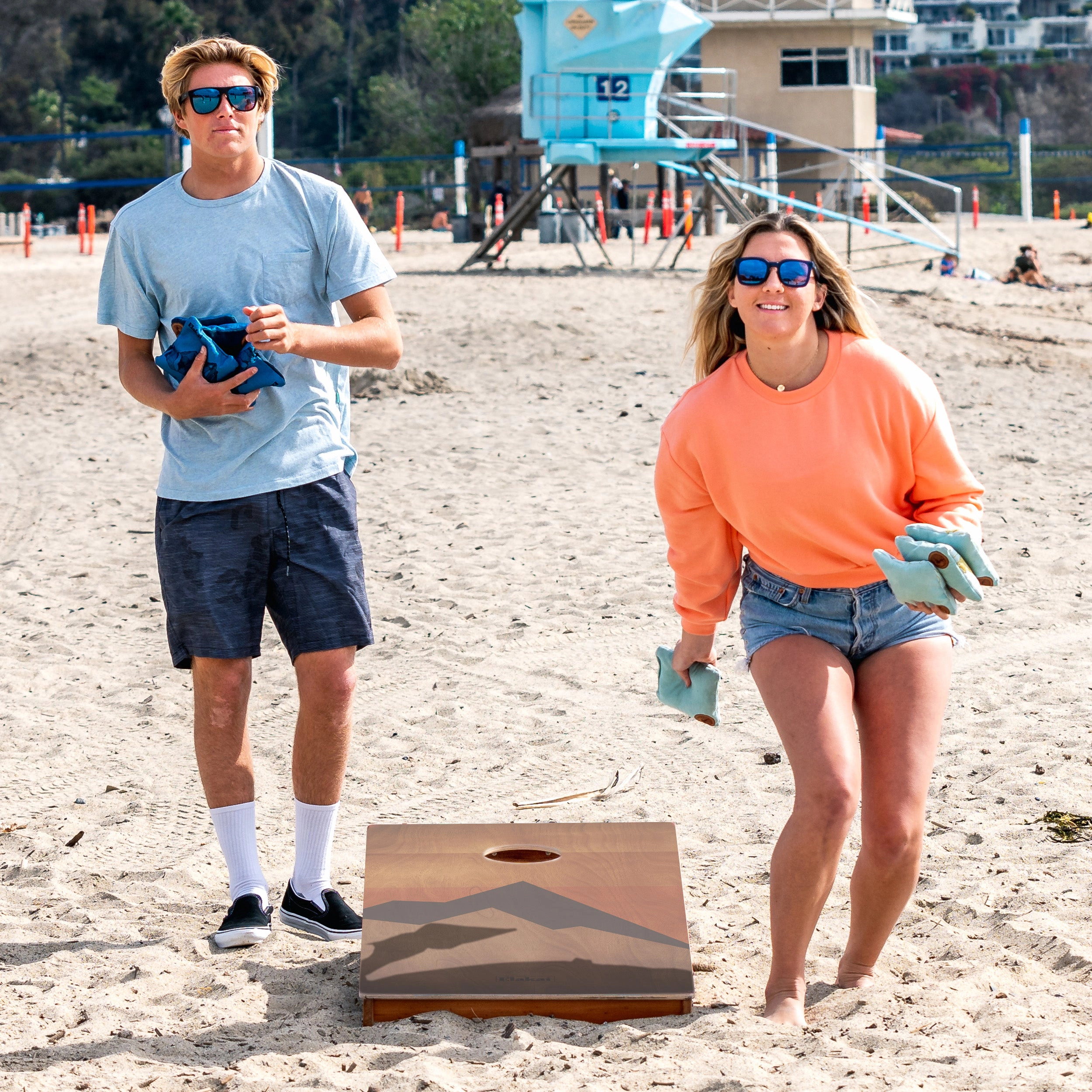 Elakai Retro Elakai Mahogany Pathfinder Cornhole Boards