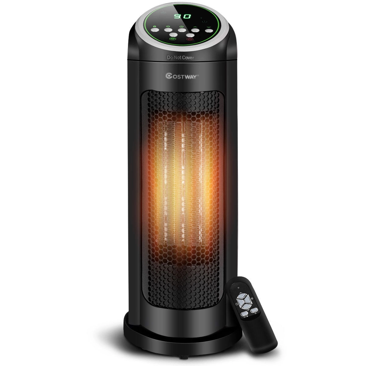 SlickBlue 1500W Ceramic Space Heater with Remote Control and Timer