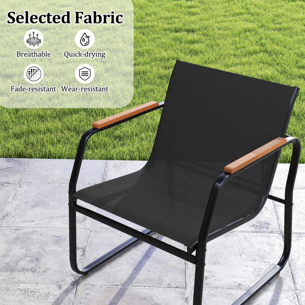 Hivvago 3 Pieces Patio Furniture Set Outdoor Bistro Conversation