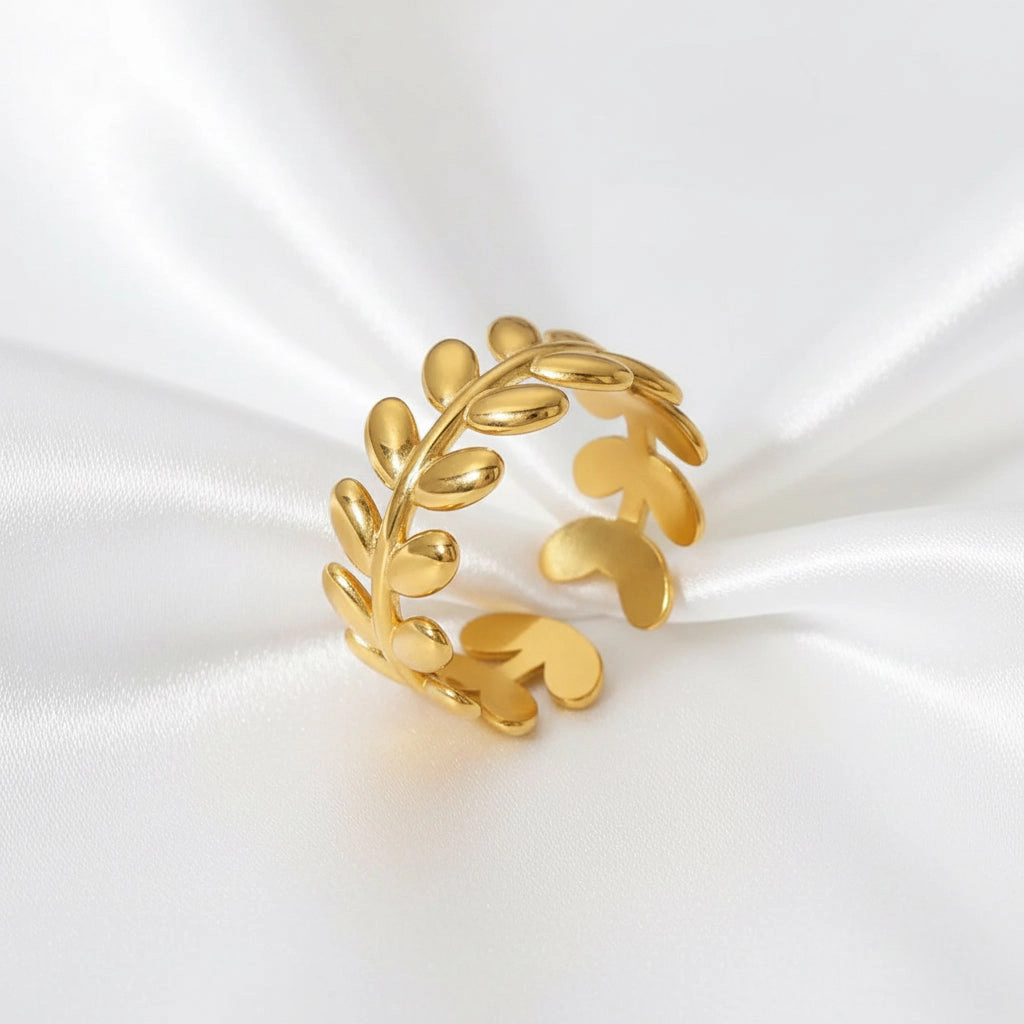 DressAtR Women's Gold Plated Open Ring