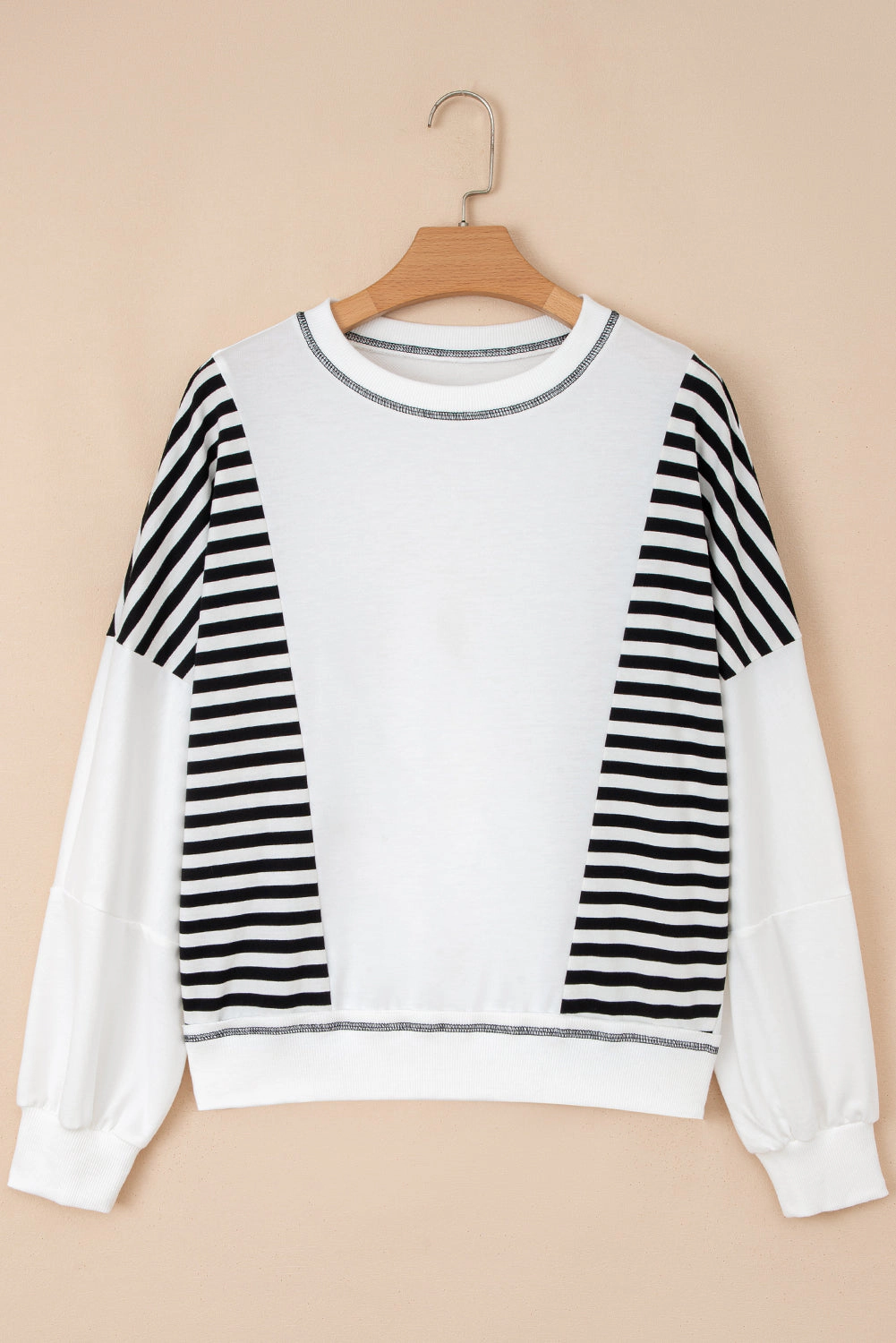 Threaded Pear Women's Clare Contrast Stitching Oversize Sweatshirt